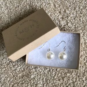 Vintage Faux Pearl Earrings